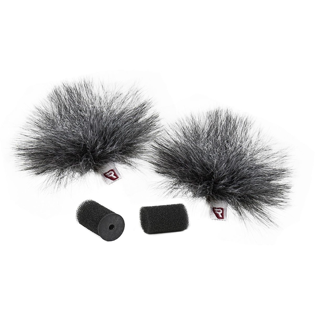 Rycote Grey Ristretto Lavalier Windjammer - Pair