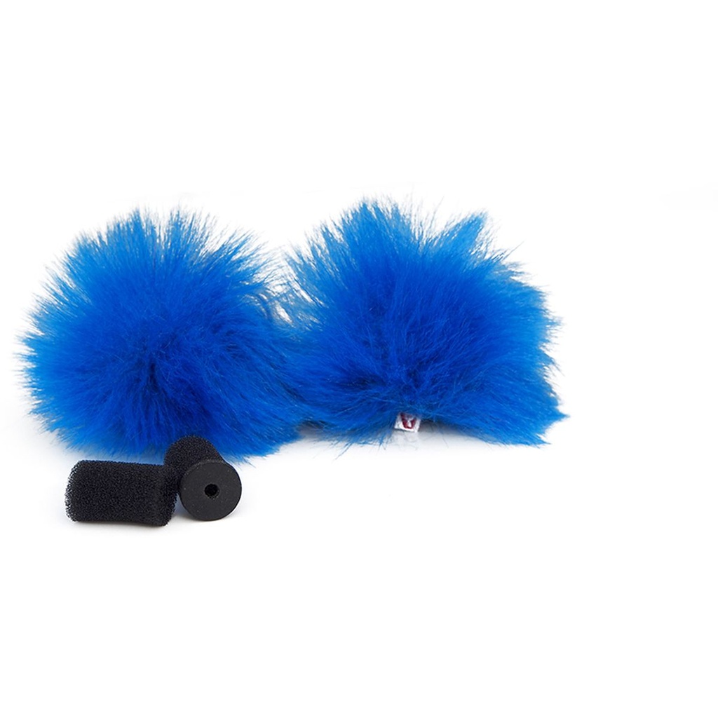 Rycote Blue Lavalier Windjammer - Pair