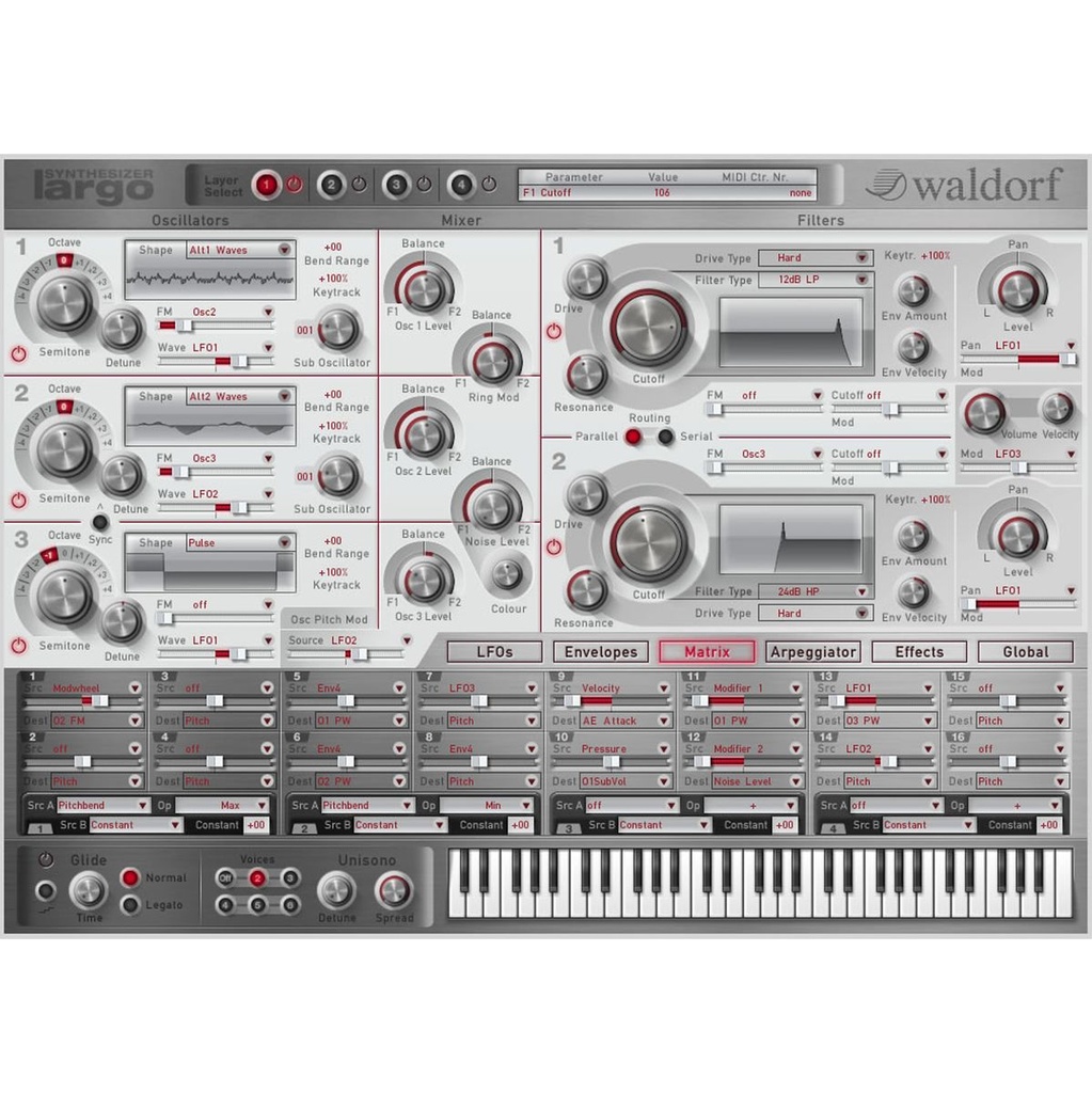 Waldorf Largo Software Synthesizer