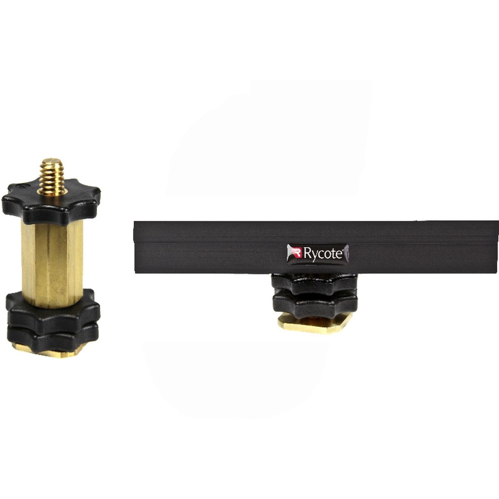 Rycote 3/8" Boom Adaptor Swivel w/ 10cm Hot Shoe Extension