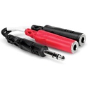Hosa YPP-117 Stereo Breakout 1/4 In TRS To Dual 1/4 In TSF