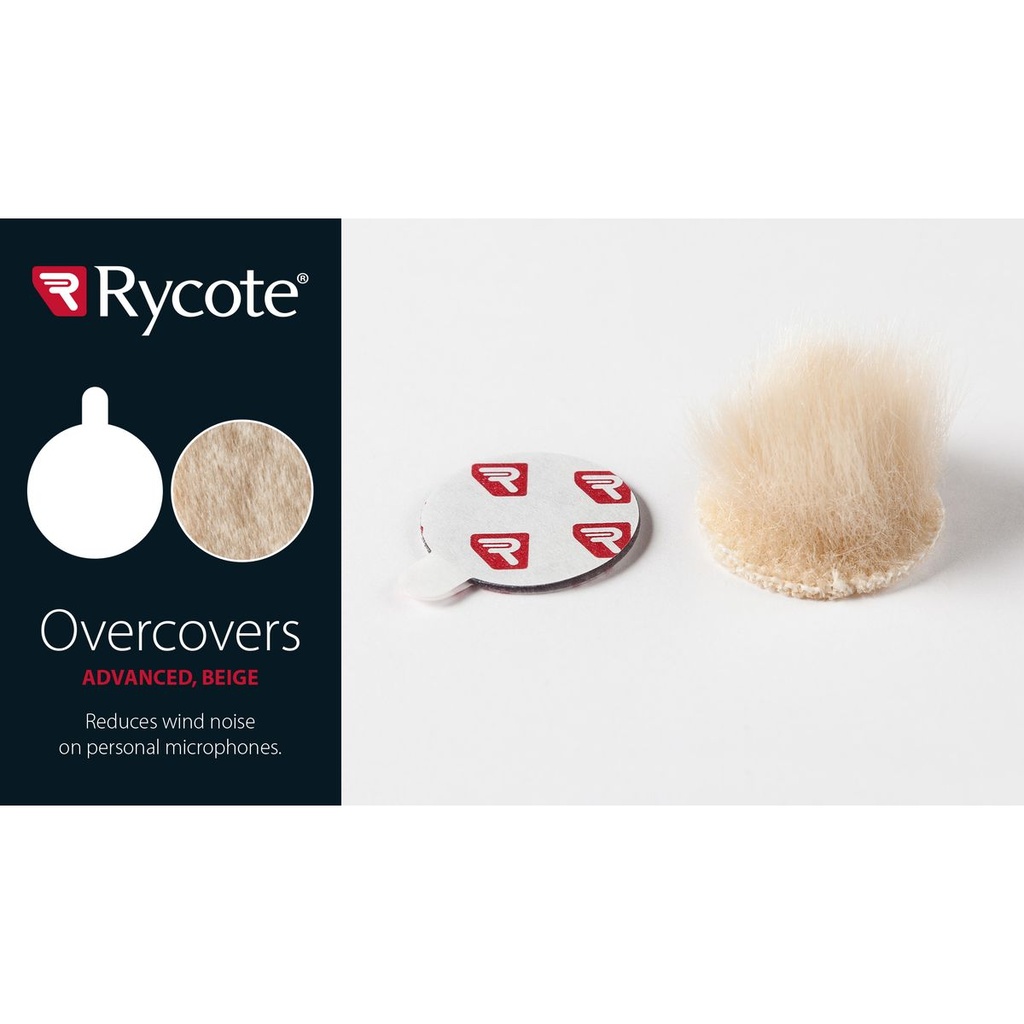 Rycote Overcovers Adv Fur Discs Only Beige (Bag Of 100)