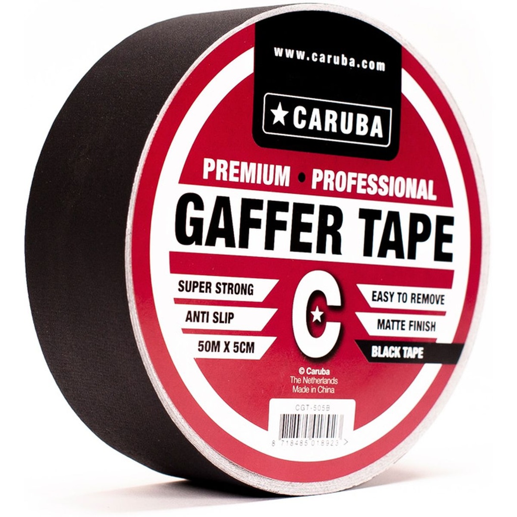 Caruba Gaffer Tape 50MTR X 5cm Black