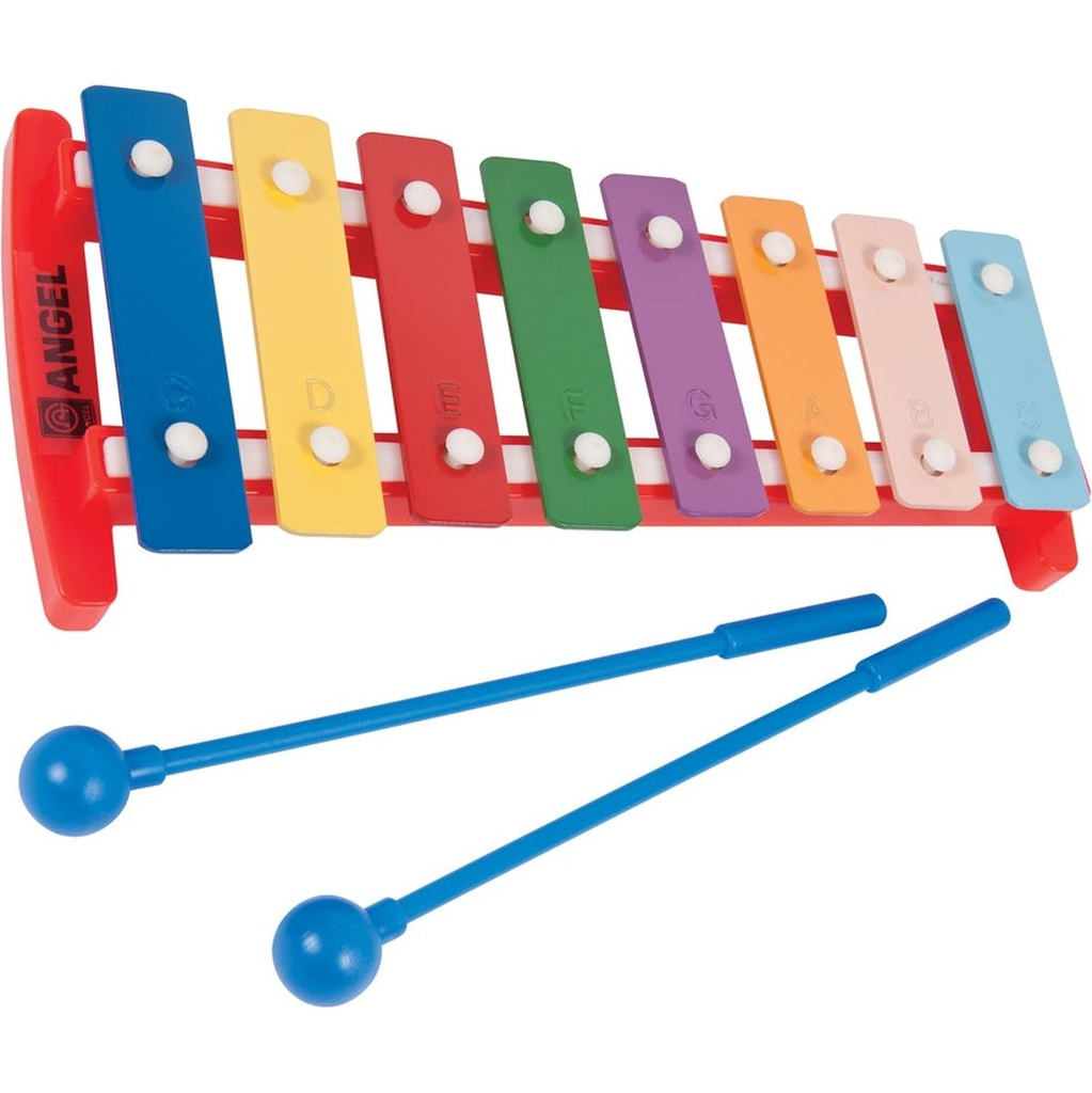 Angel APG-8P C3-C4 8 Note Diatonic Glockenspiel-Coloured Keys