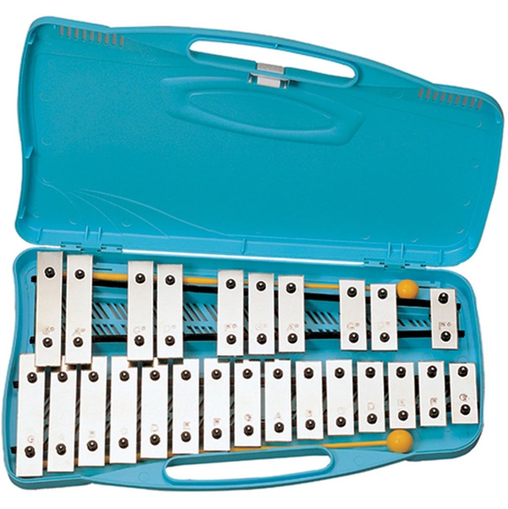 Angel AX-25N2 G4-G6 25 Note Glockenspiel - Blue Case