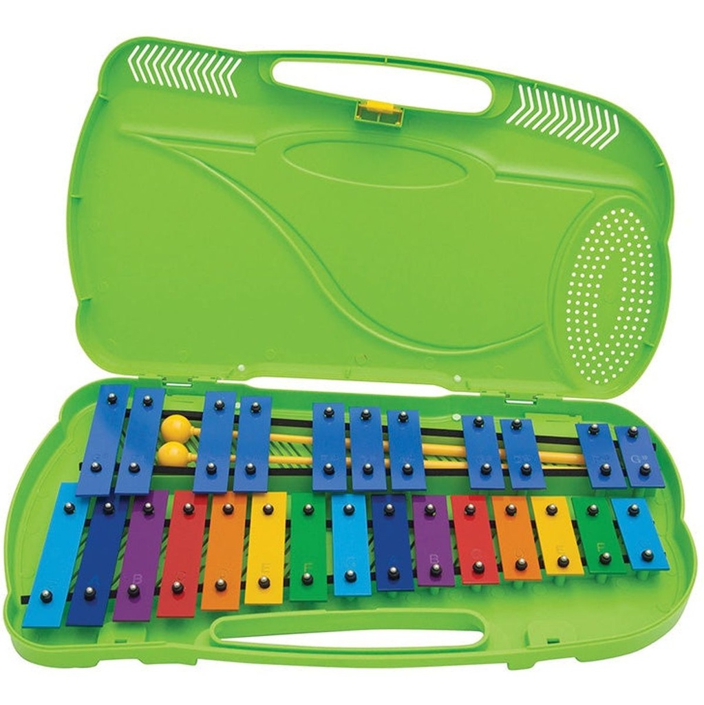 Angel AG-26N G4-G#6 26 Note Glockenspiel - Green Case