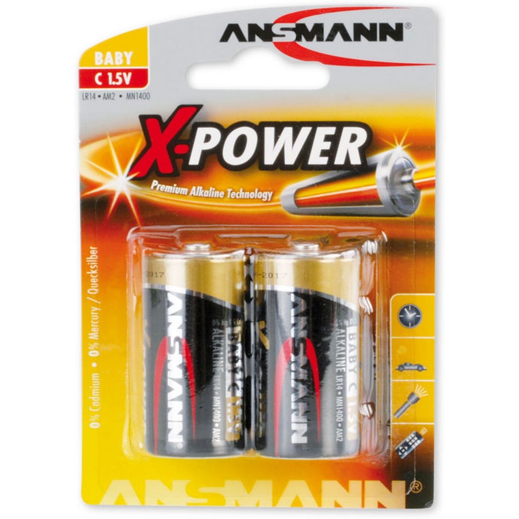 Ansmann Alkaline X-Power C 2-pcs Blister