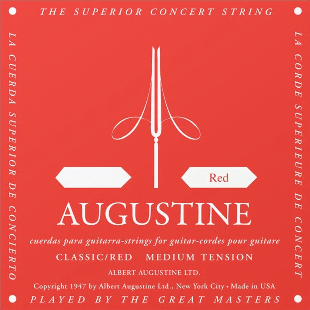 Augustine ROUGE6-MI 6E Silver Wound Red