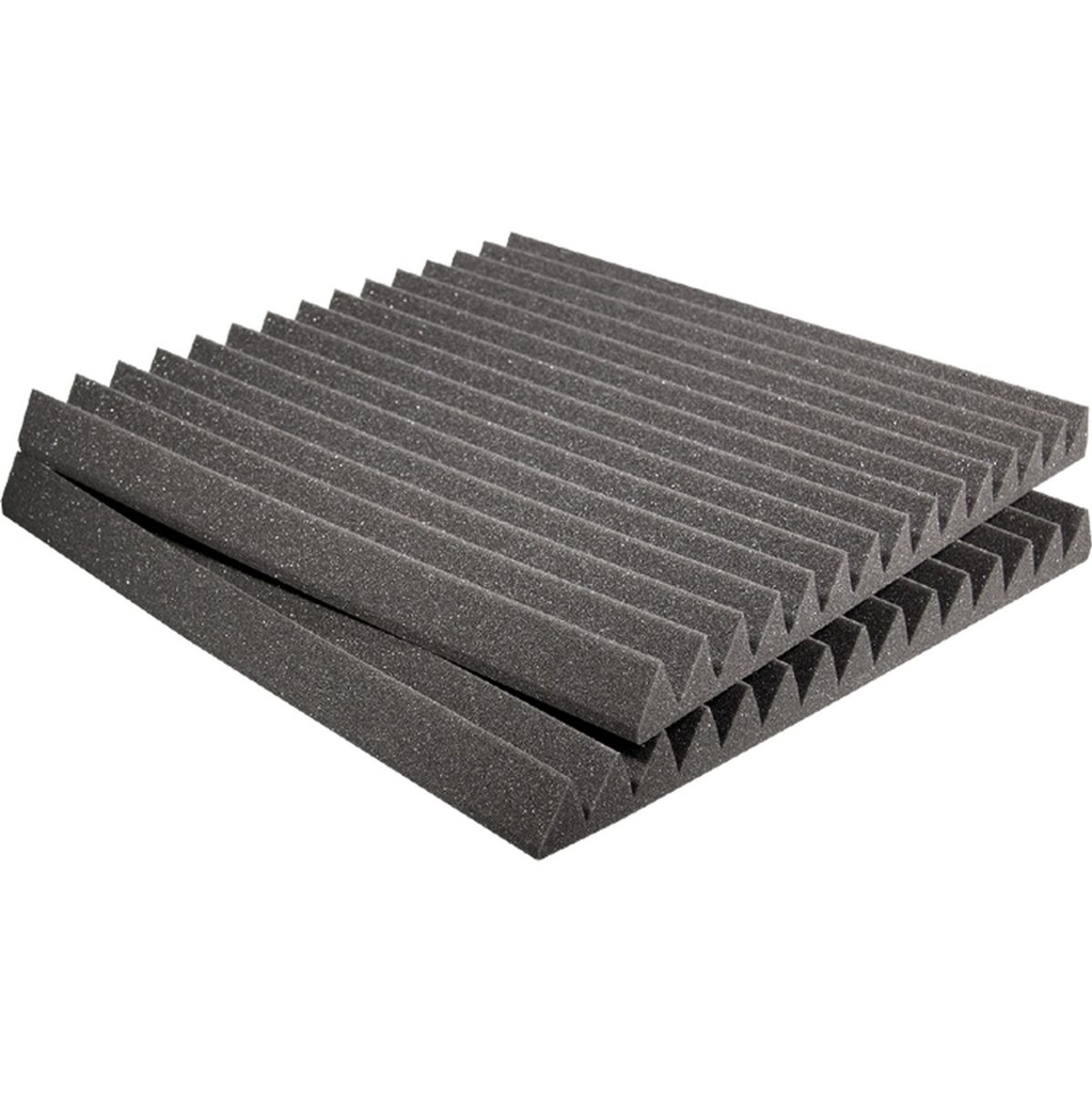 Auralex 2 inch Studiofoam Pyramid 12-Pack 12-61x61cm Panel Charcoal