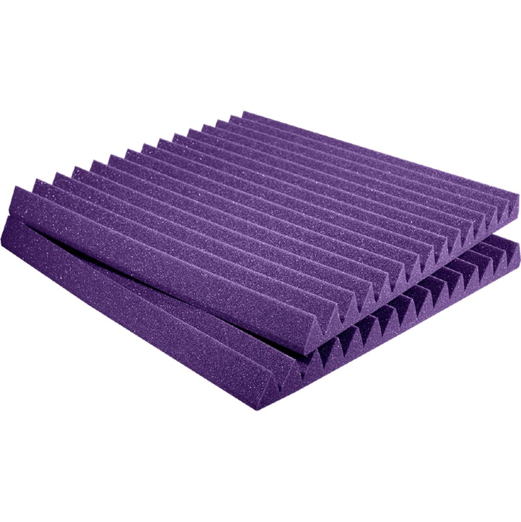 Auralex 2 inch Studiofoam Wedge 12-Pack 12-61x61cm Panel Purple
