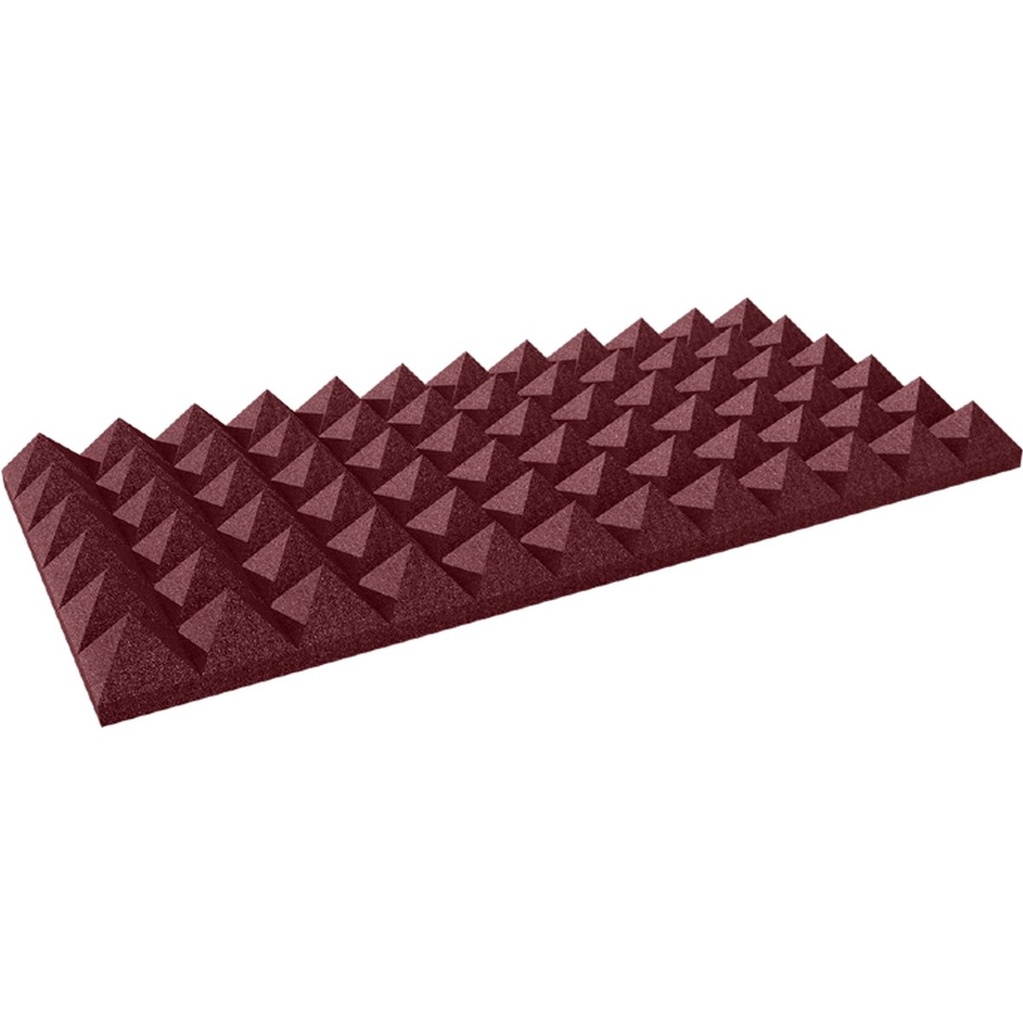 Auralex 4 inch Studiofoam Pyramid 6-Pack 6-61x122cm Panel Burgundy