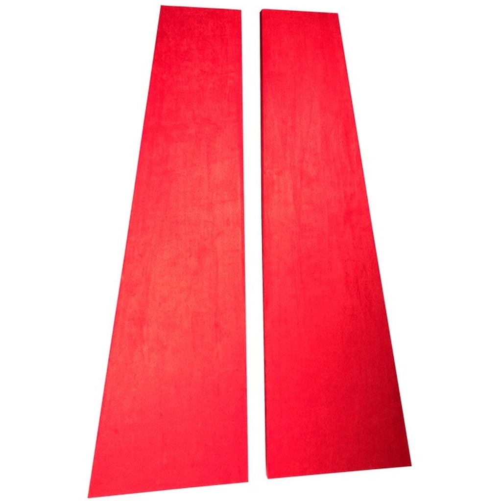 Auralex SonoSuede Trapezoid Panel (Right Angle) 40x121x2.5cm Suede Red