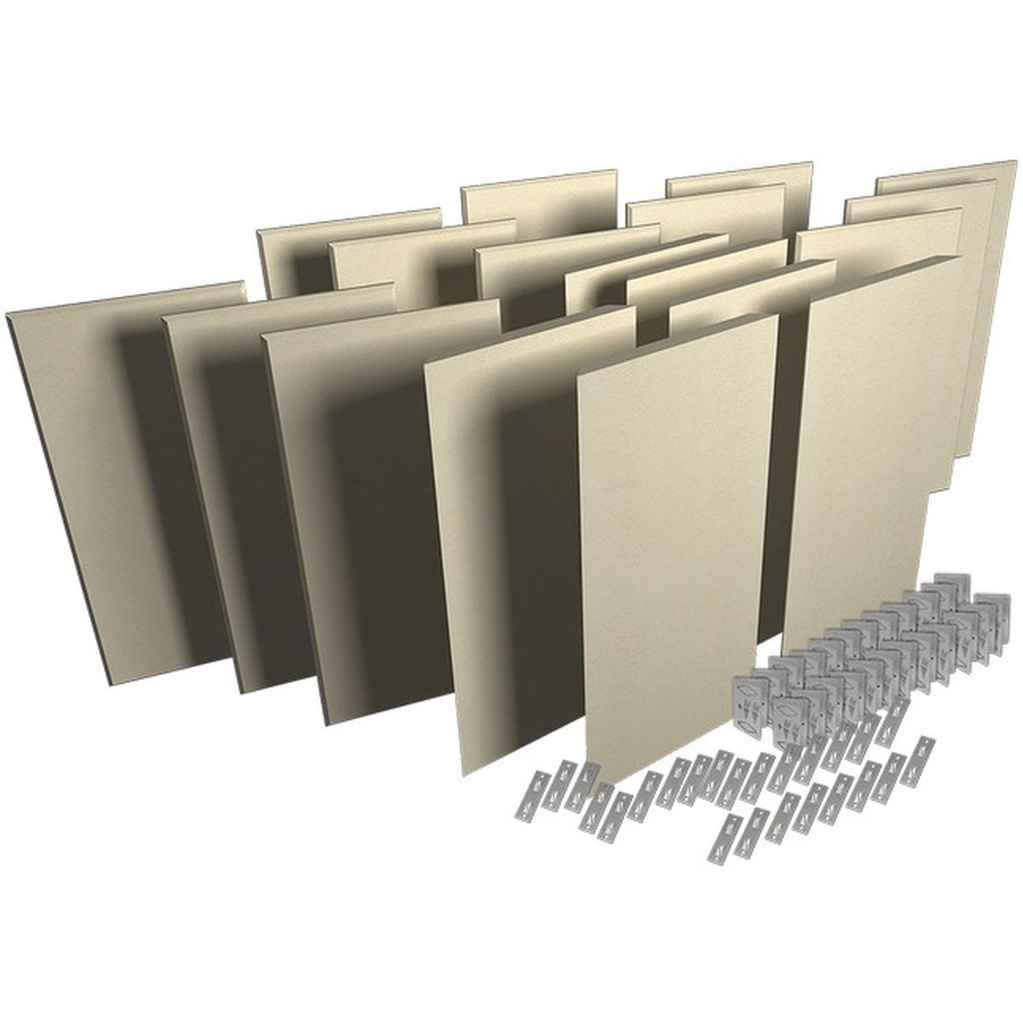 Auralex ProPanel ProKit 2 12-B224 6-M224 Mounting Hardware Sandstone