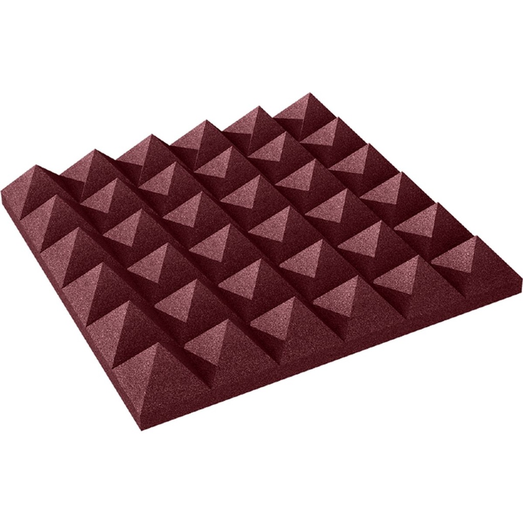 Auralex 4 inch Studiofoam Pyramid 6-Pack 6-60x60cm Burgundy