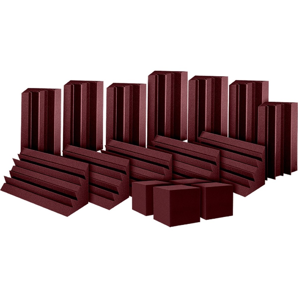 Auralex ATOM 12 12 - LENRD Basstraps 4 - Corner Fill Cubes