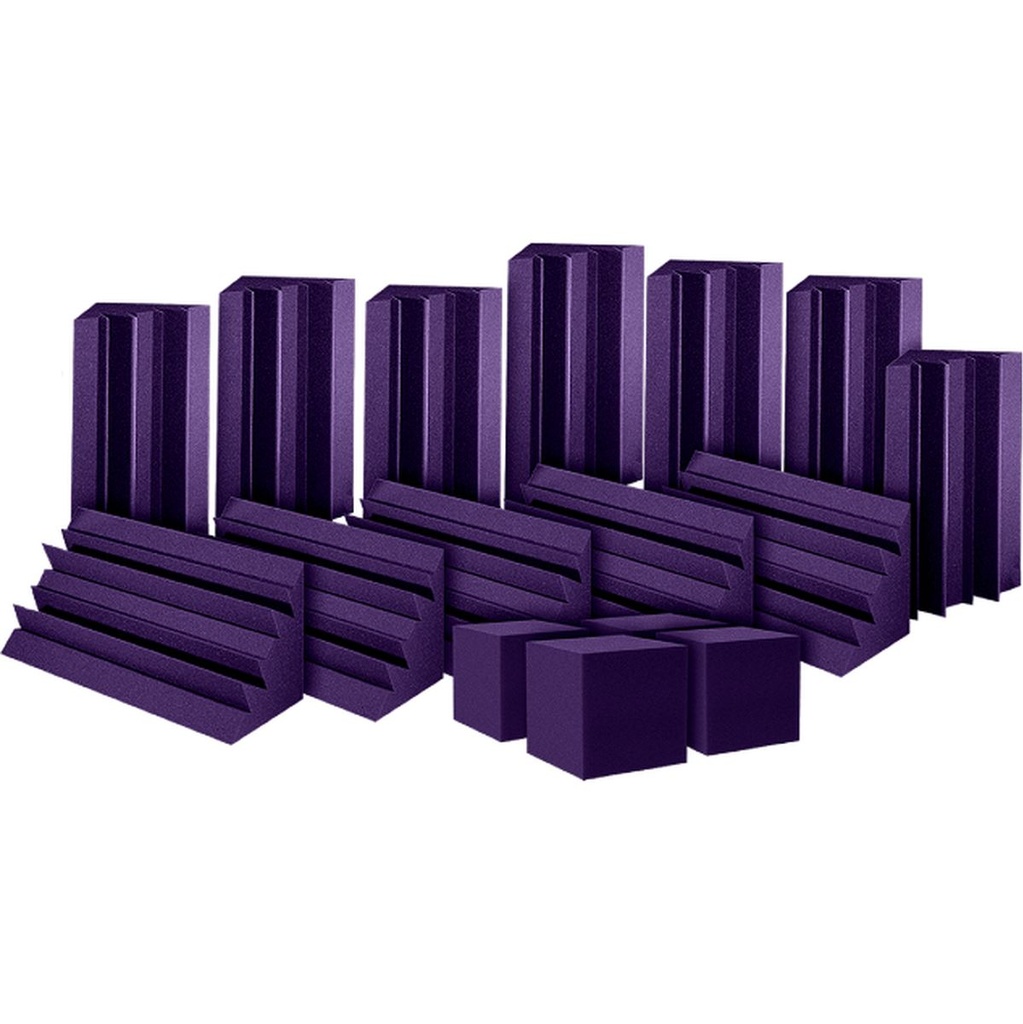 Auralex ATOM 12 12 - LENRD Basstraps 4 - Corner Fill Cubes