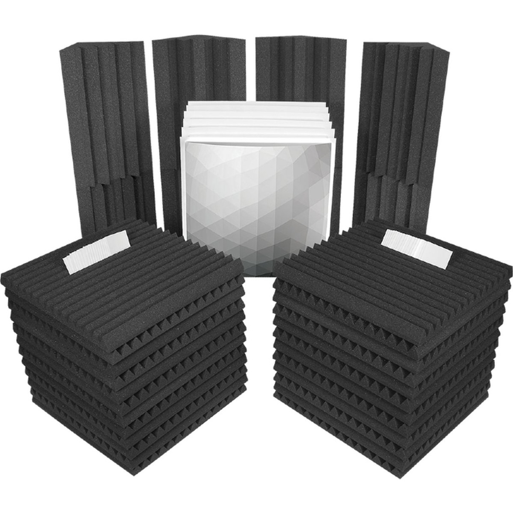 Auralex Deluxe Plus Roominator Kit 24-2&amp;#039;x2&amp;#039;x2 Charcoal
