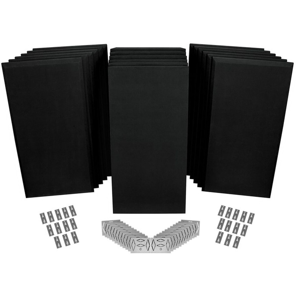 Auralex ProPanel ProKit 2 12-B224 6-M224 Mounting Hardware Suede Black