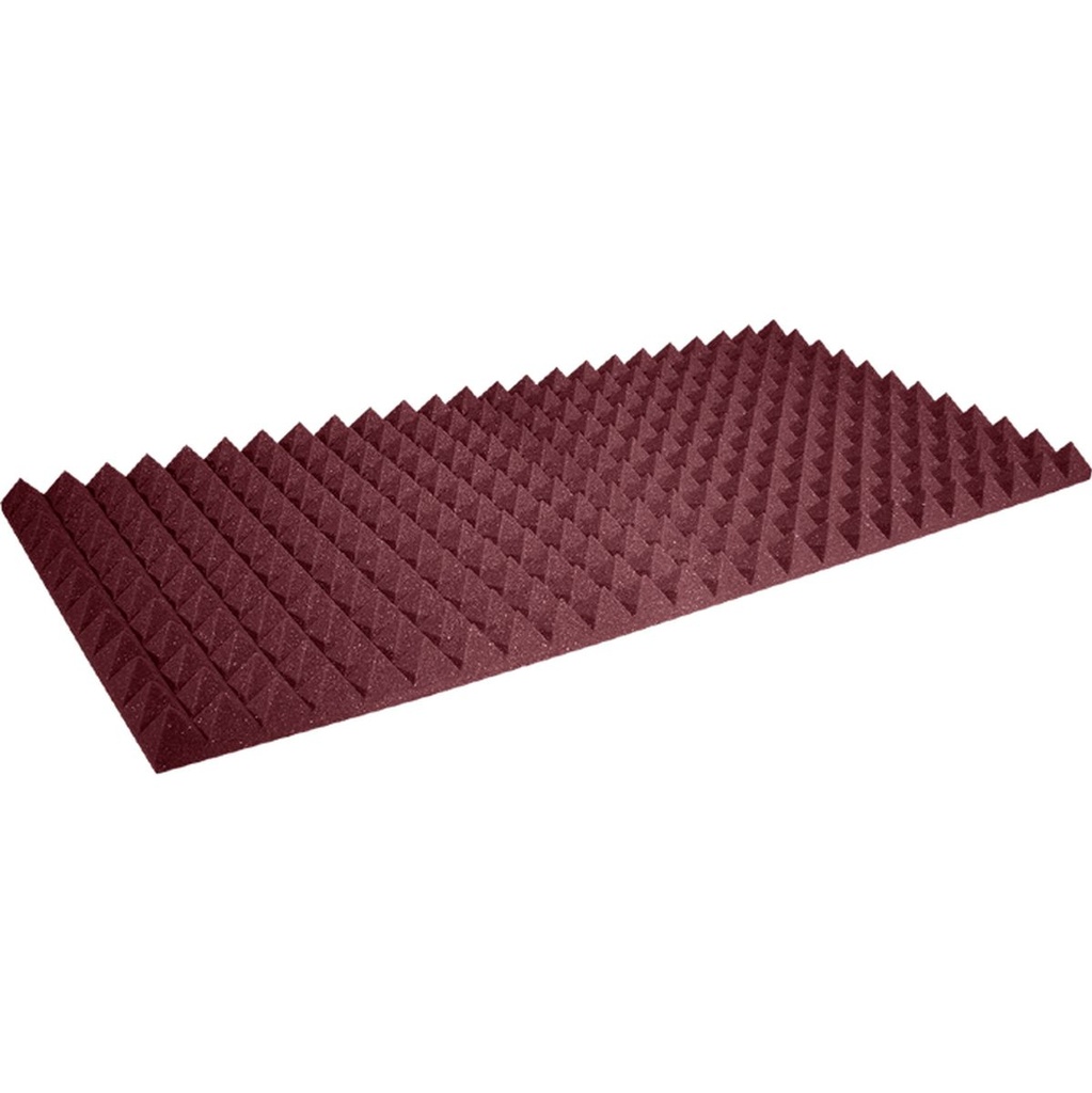 Auralex 2 inch Studiofoam Pyramid 12-Pack 12-61x122cm Panel Burgundy