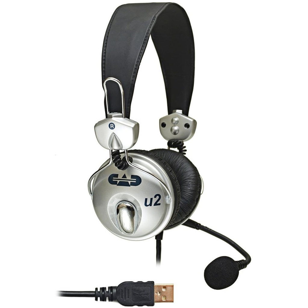 CAD USB Stereo Headphones w/ Cardioid Condenser Microphone