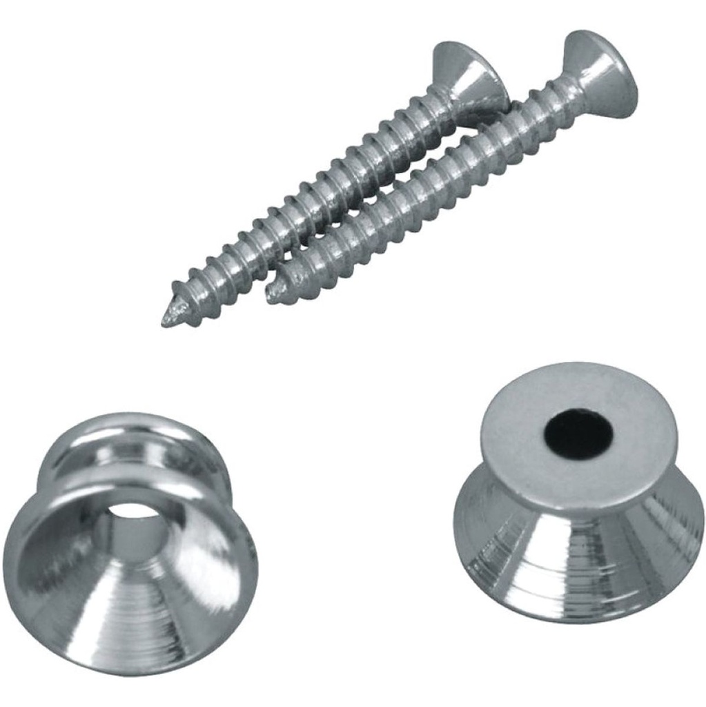 D'Andrea Strap Buttons Aluminum - 2pcs