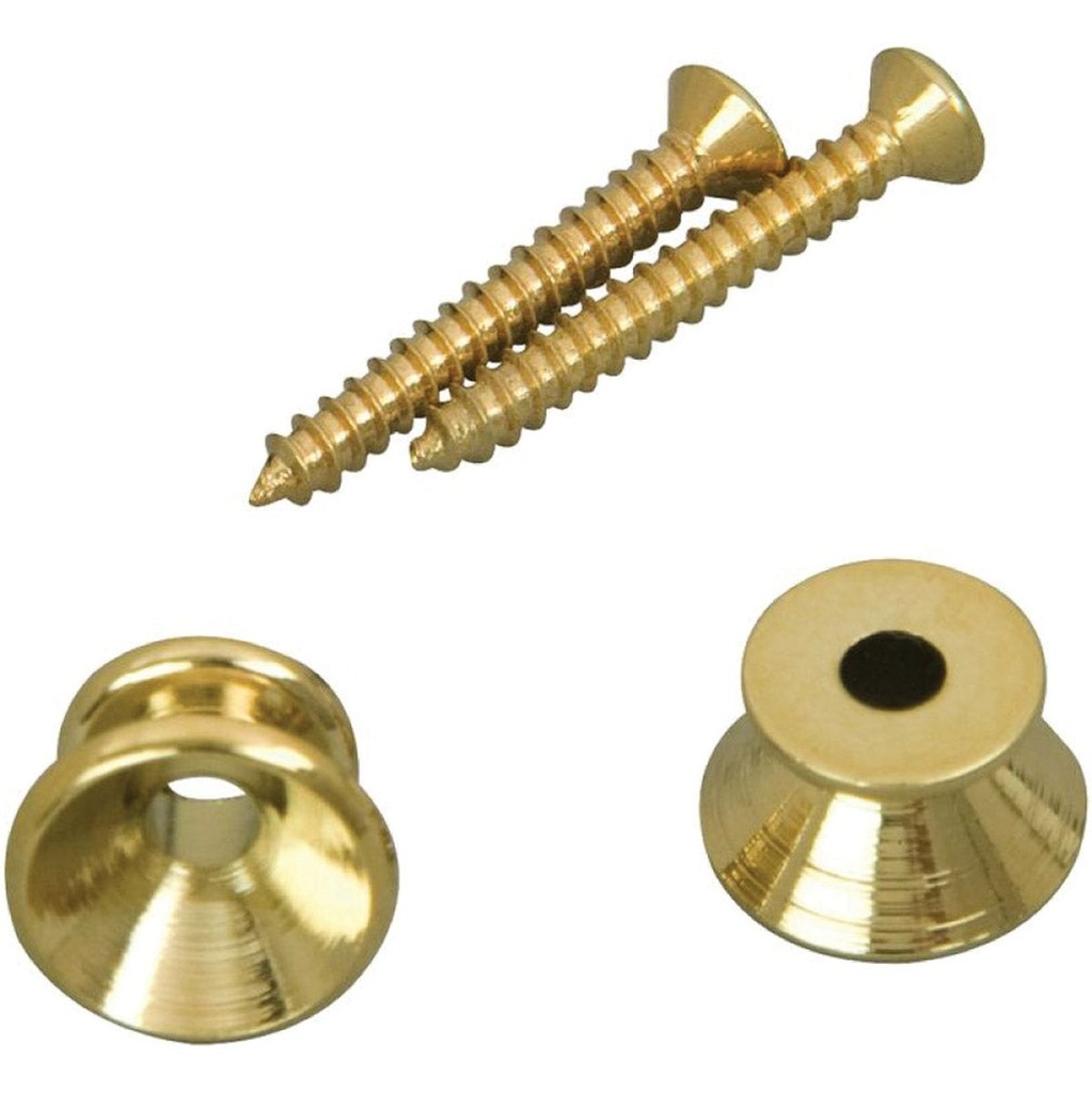 D'Andrea Strap Buttons Brass - 2pcs