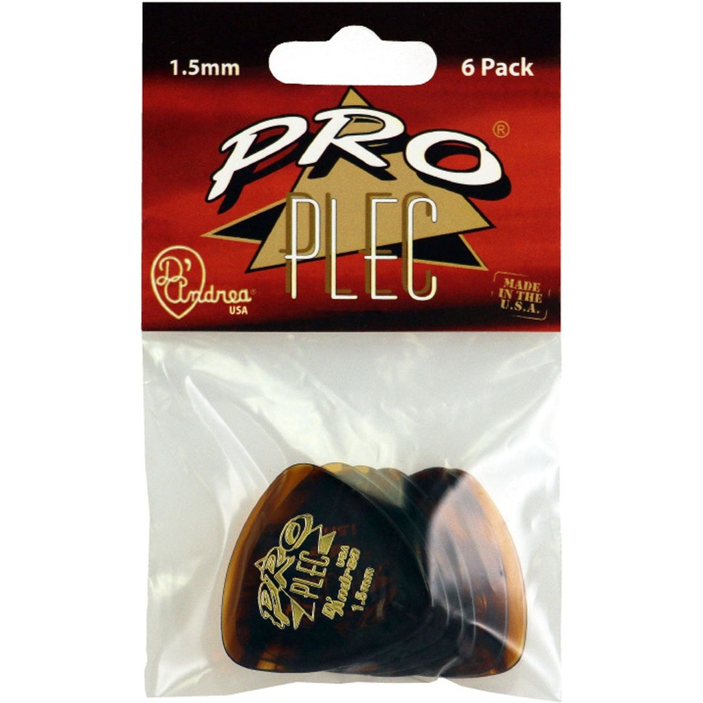 D'Andrea 346 Pro Plec Round Triangle - 6PC