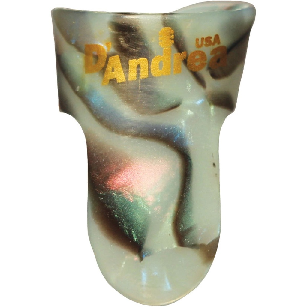 D'Andrea Large Finger Picks Deluxe Colours - 12PC