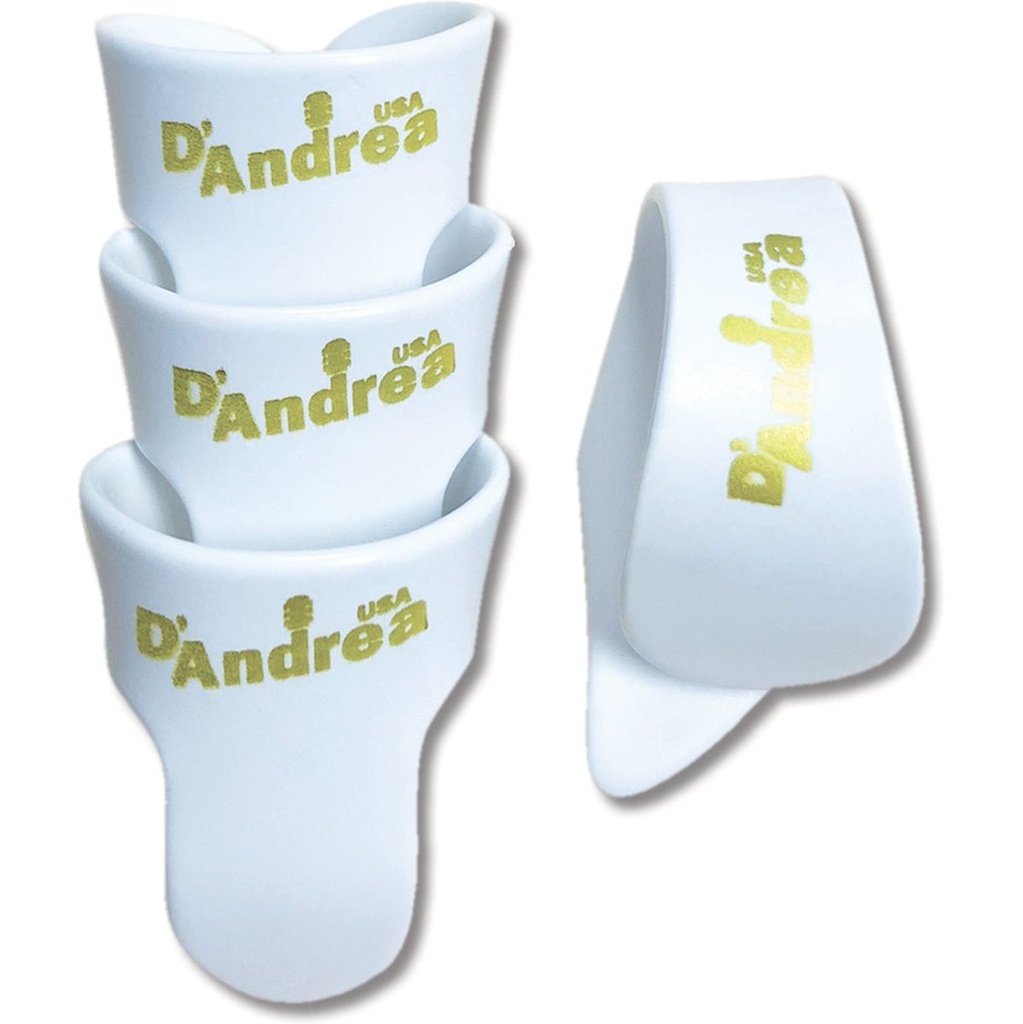 D'Andrea Large Thumb And Finger Pack White - 4PC