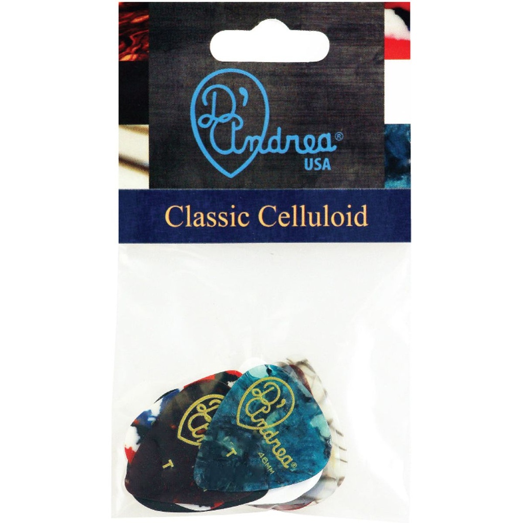 D'Andrea 351 Classic Celluloid Thin - 12pcs