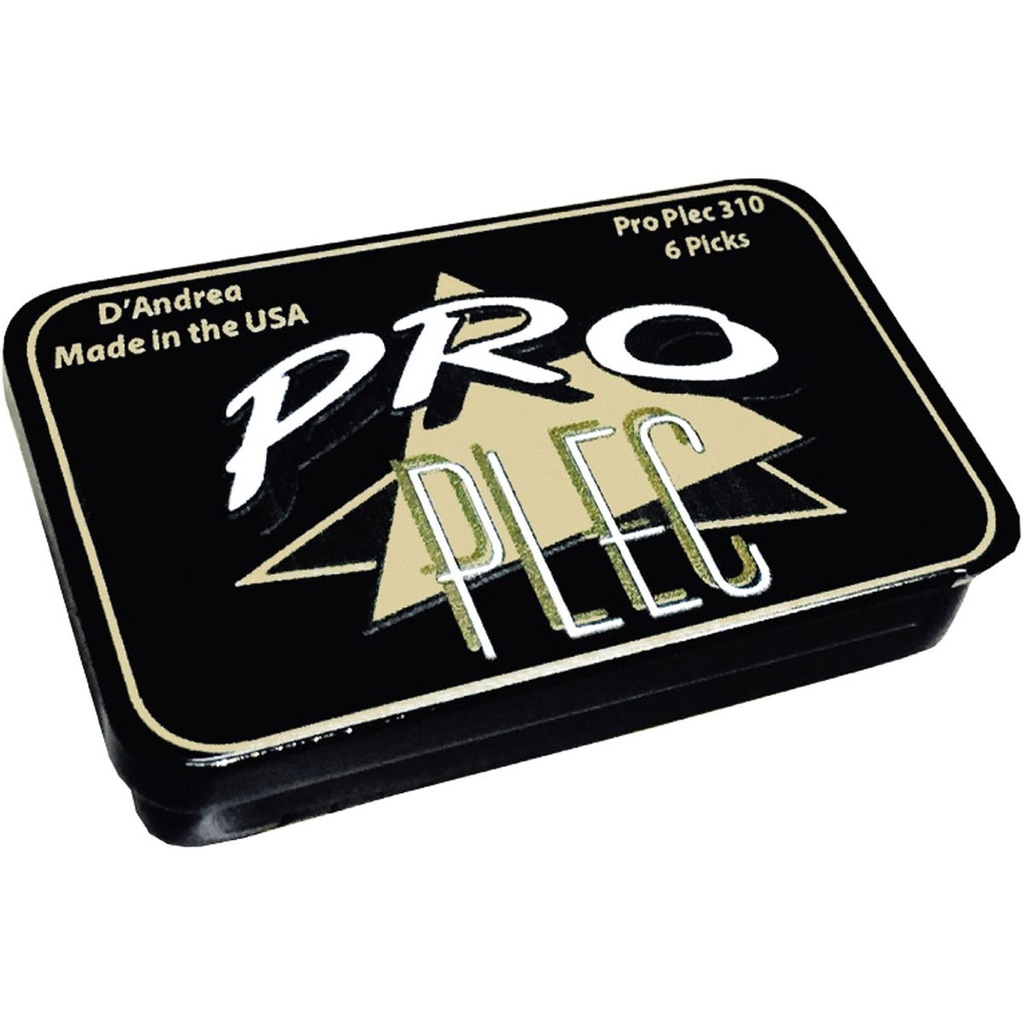 D'Andrea 346 Pro Plec Round Triangle Pick Tin - 6PC