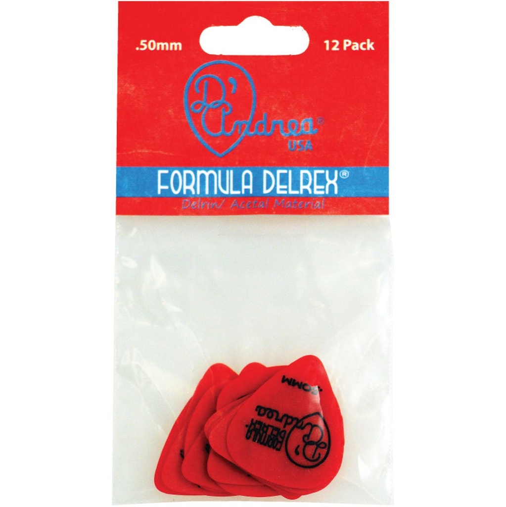D'Andrea 351 Red Delrex Thin - 12pcs