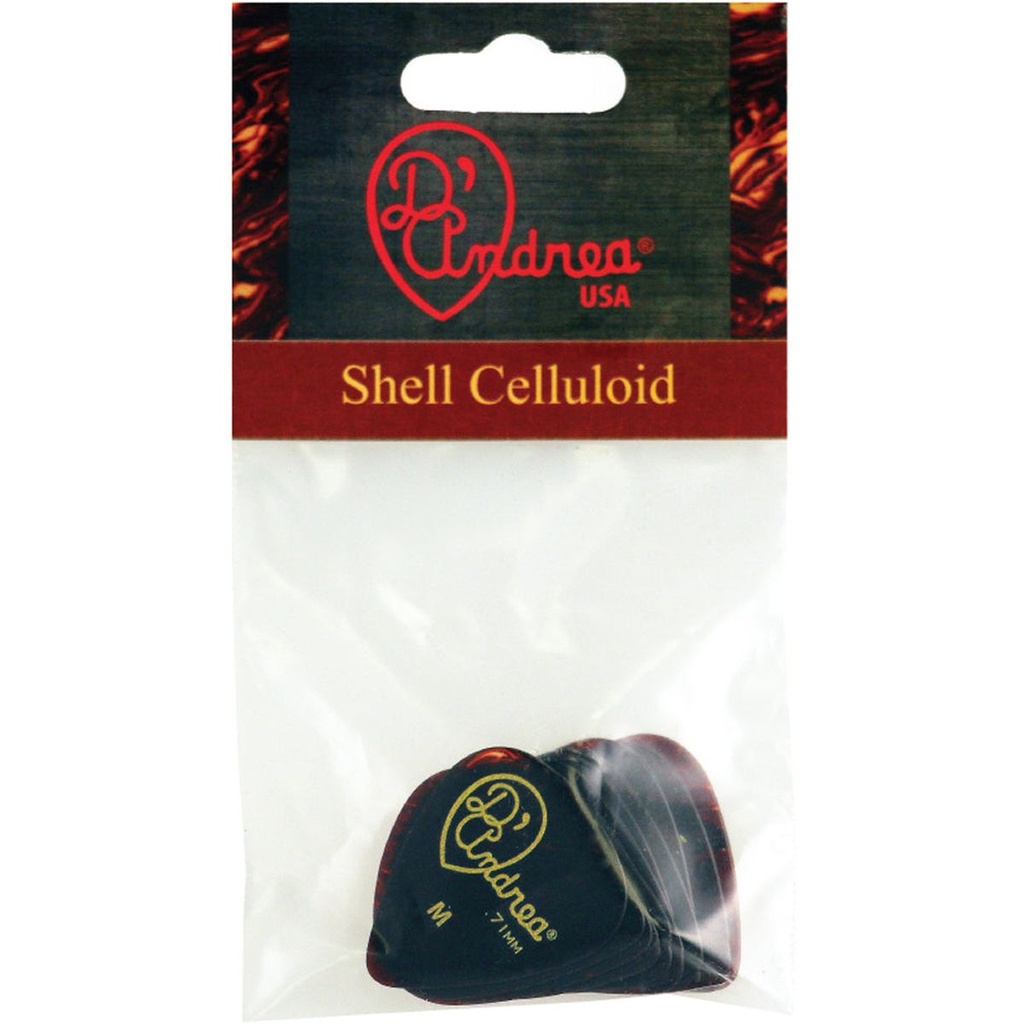 D'Andrea 351 Shell Celluloid Medium - 12PC