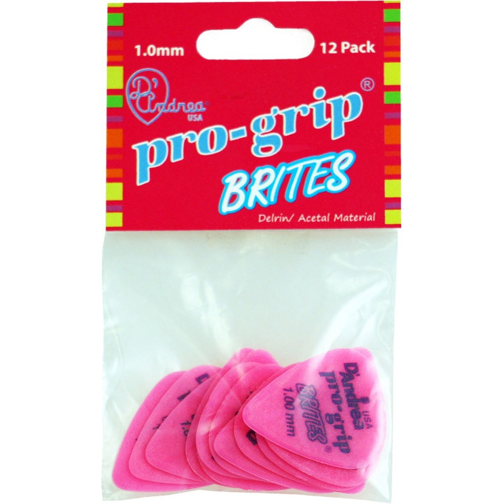 D'Andrea 351 Pro Grip Brites Pink 1.0mm - 12PC