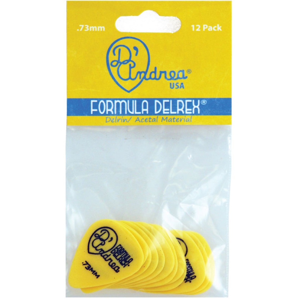 D'Andrea 351 Yellow Delrex Medium - 12pcs