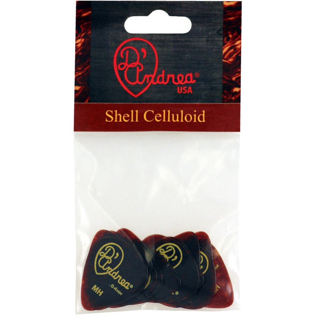 D'Andrea 351 Shell Celluloid Medium Heavy - 12PC