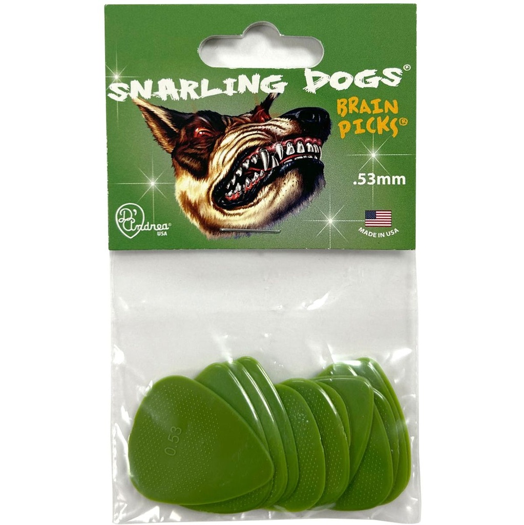 D'Andrea 351 Brain Picks Green 0.53mm - 12PC