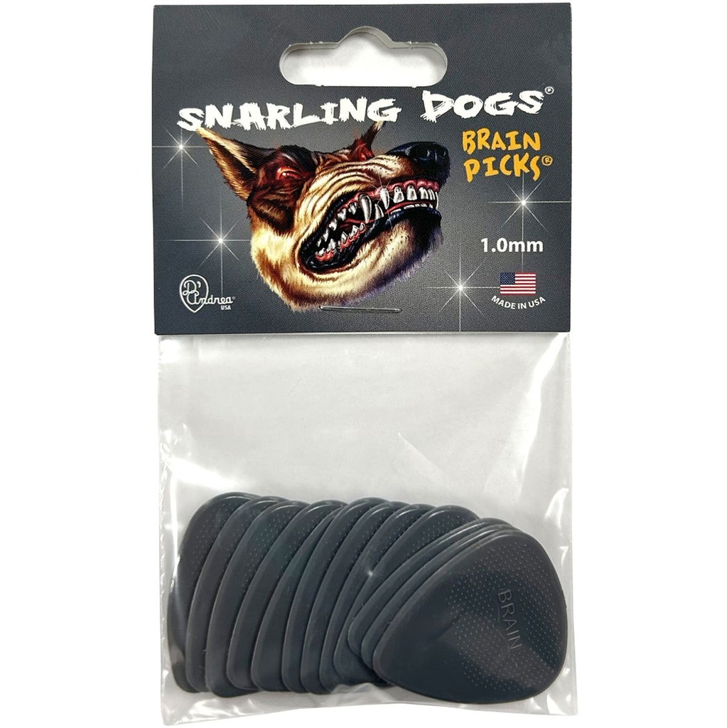 D'Andrea 351 Brain Picks Grey 1.0mm - 12PC