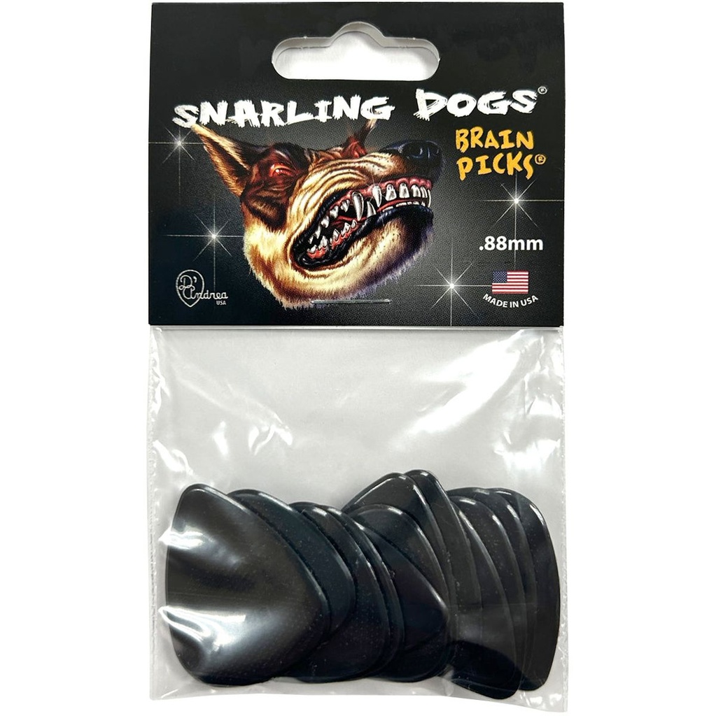 D'Andrea 351 Brain Picks Black 0.88mm - 12PC