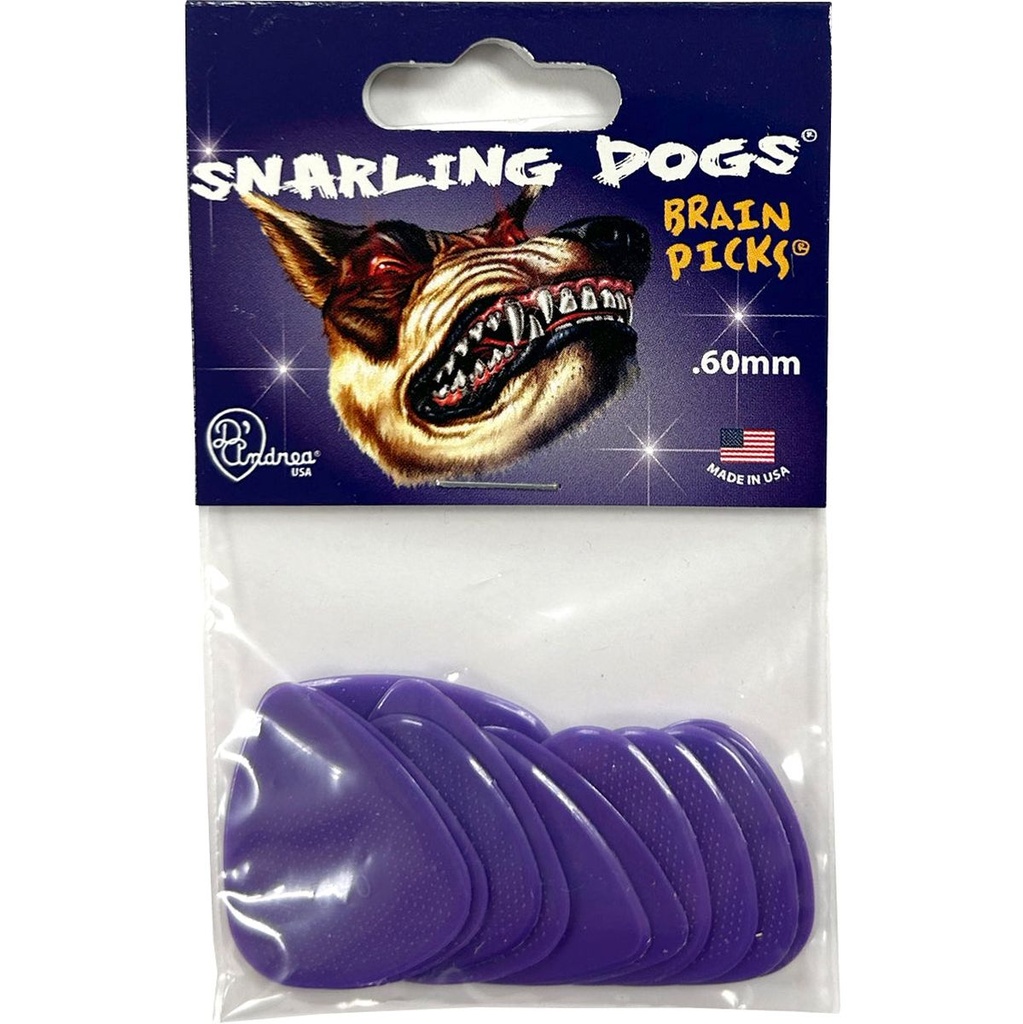 D'Andrea 351 Brain Picks Purple 0.60mm - 12PC