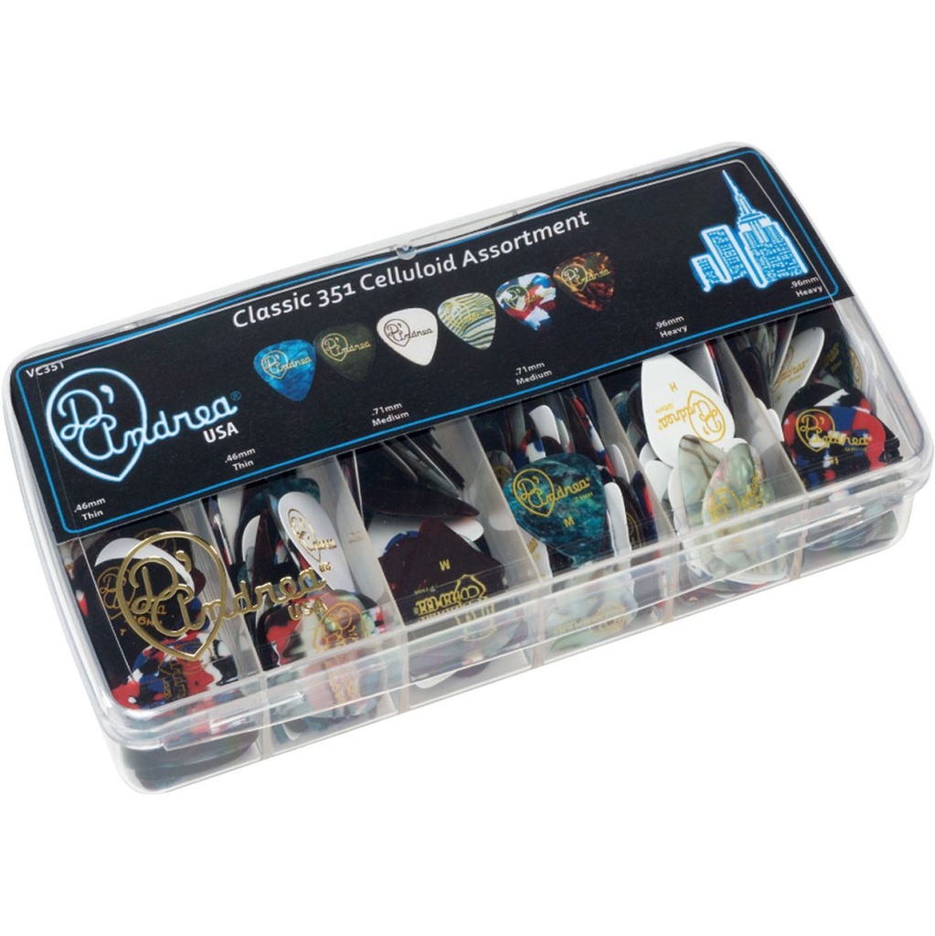 D'Andrea 351 Classic Celluloid Assortmment Kit - 432pcs