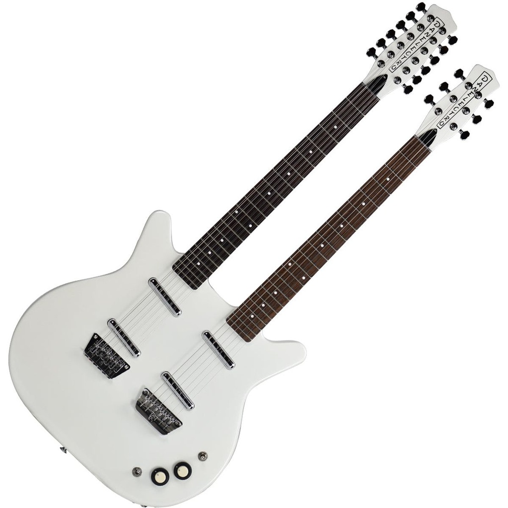 Danelectro 612 Doubleneck - White Pearl