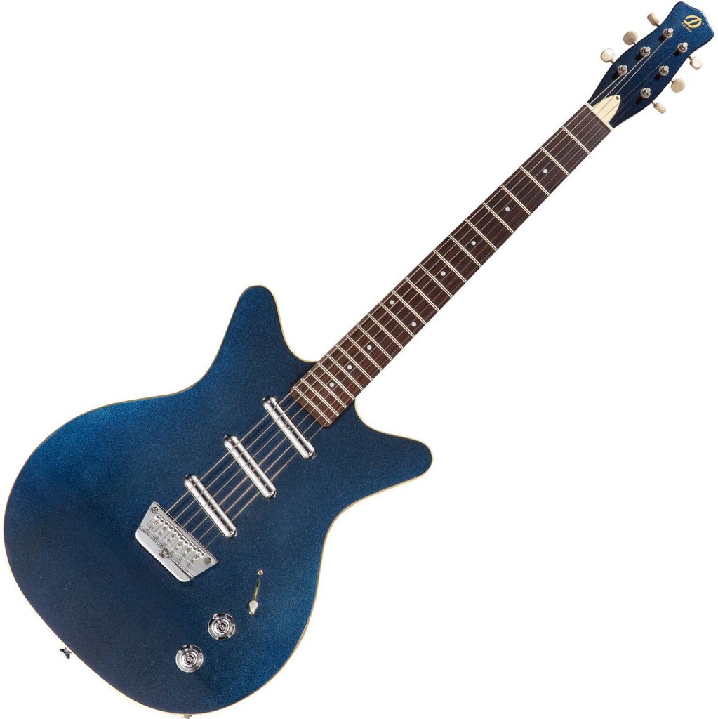 Danelectro 59 Triple Divine Guitar - Blue Metallic