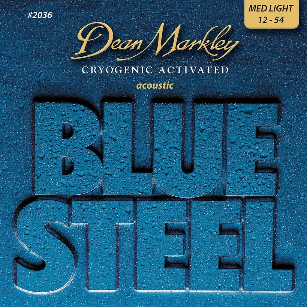Dean Markley Blue Steel Acoustic Guitar Strings Med Light 12-54