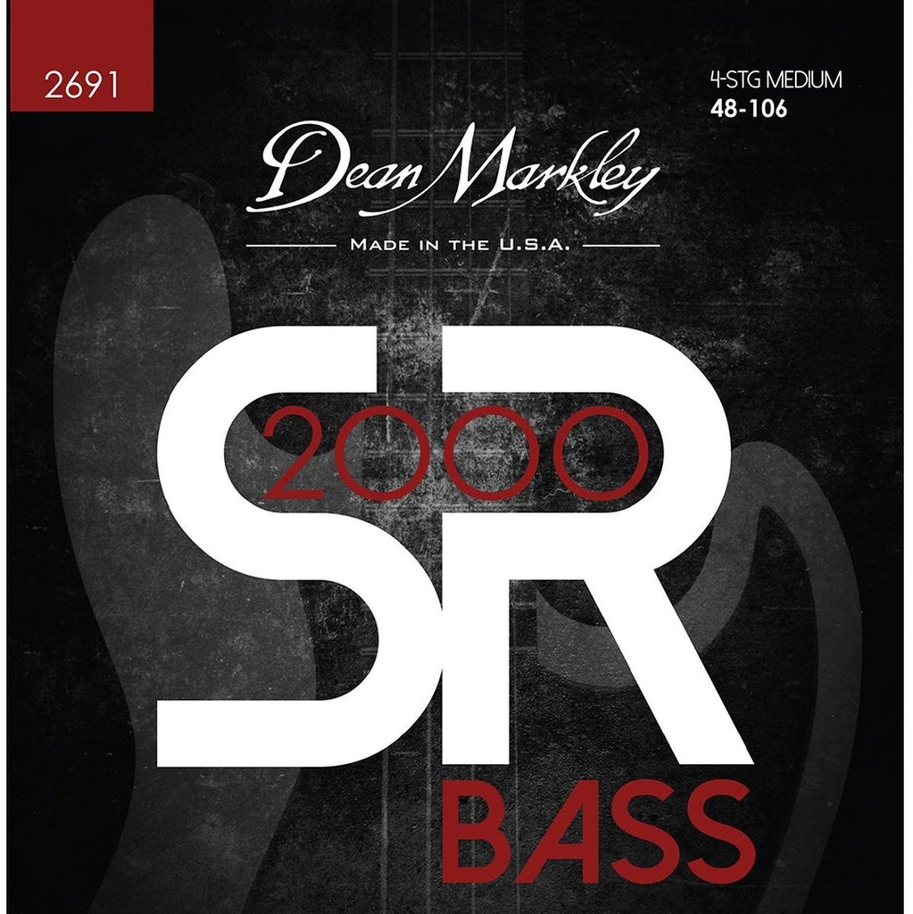 Dean Markley SR2000 Bass Guitar Strings Medium 4 STR 48-106