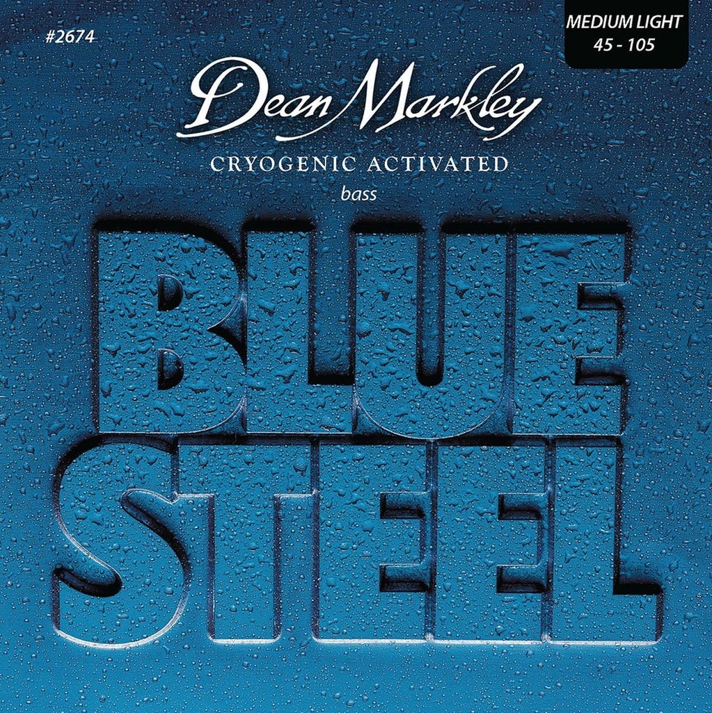 Dean Markley Blue Steel Bass Guitar Strings Med Light 4STR 45-105