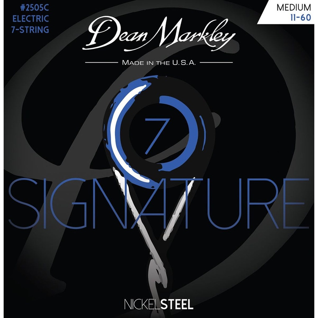 Dean Markley Nickelsteel Electric Guitar Stings Medium 7STR 11-60