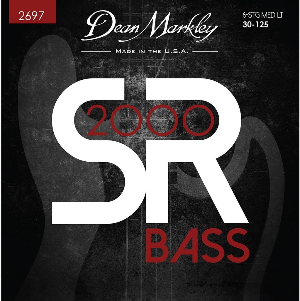 Dean Markley SR2000 Bass Guitar Strings Medium Light 6STR 30-125