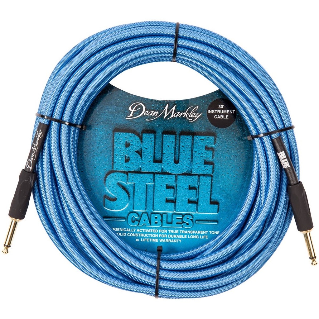 Dean Markley Blue Steel 30FT Instrument Cable 14IN STR - 14 In STR