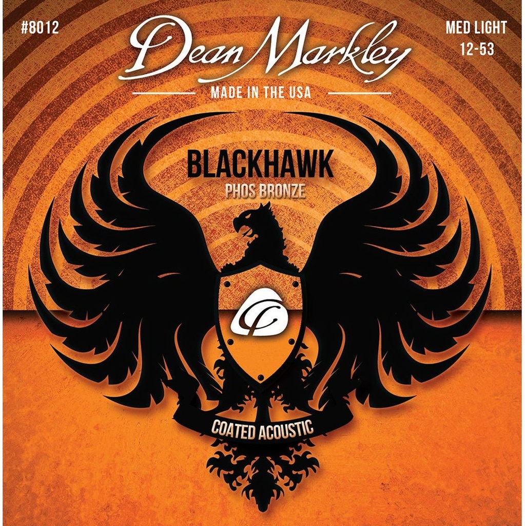 Dean Markley Blackhawk Coated Pure Bronze A Strings M-Light 11-52